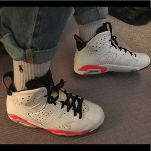 Jordan 6 white Infrared Retro sz 8.5
